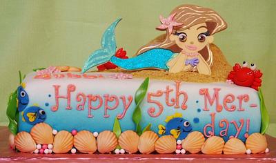 Happy Mer-Day! - Cake by Kendra's Country Bakery