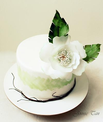 Wafer Paper Flower Cake - Cake by Joonie Tan