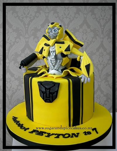 Autobot Bumblebee - Cake by Mel_SugarandSpiceCakes