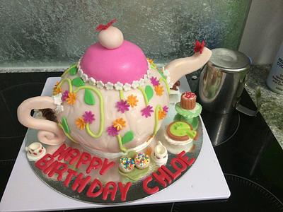 Teapot cake - Cake by Sandilee