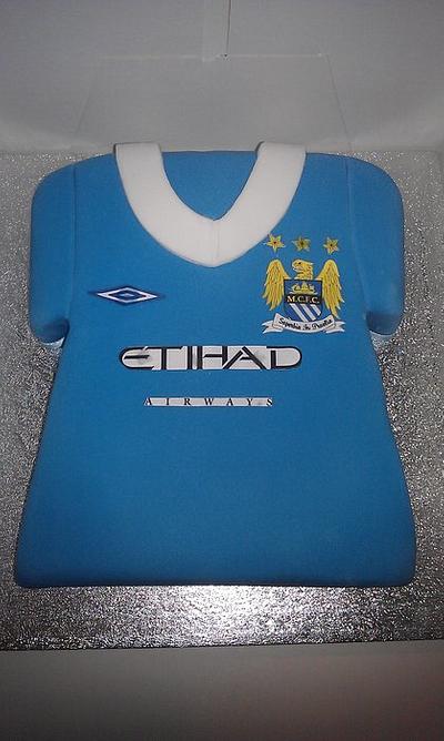 Manchester City Shirt - Cake by Kerry