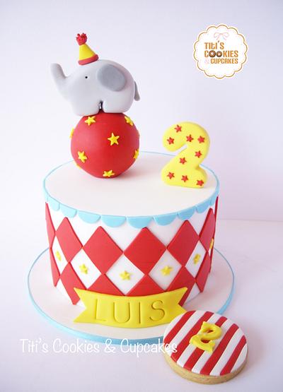 Circus Elephant Cake ^^ - Cake by Titi's Cookies 