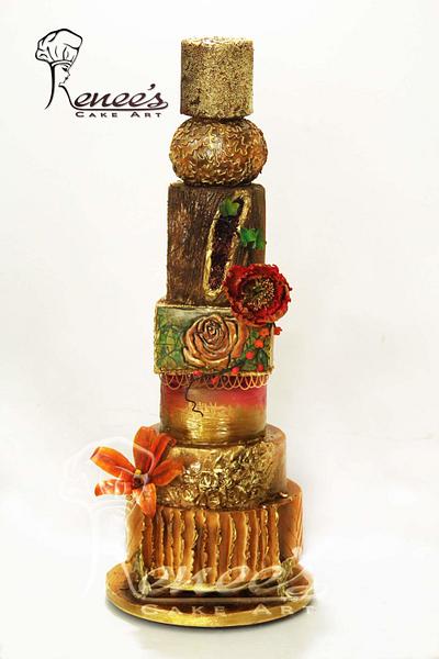 Wedding Cake Design by Purbaja B Chakraborty: Theme: Fusion - Cake by purbaja