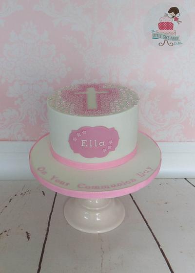 Floral Cross - Cake by Little Cake Fairy Dublin