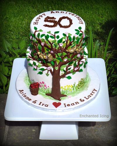 50th anniversary  - Cake by Enchanted Icing