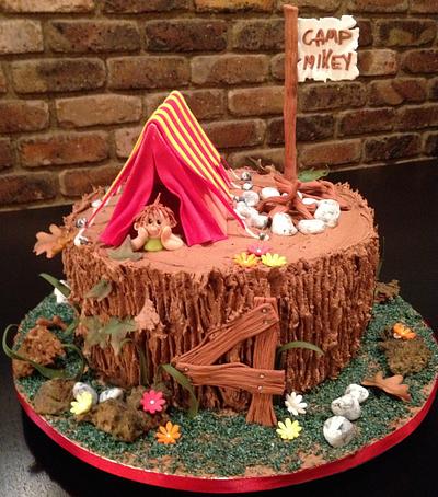 Camping by the fireside - Cake by Cakes by Pat