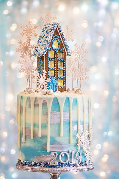 Gingerbread House Drip Cake by Veronica Arthur - Cake by Veronica Arthur | The Butterfly Bakeress 
