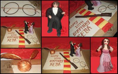 Harry Potter themed cake toppers - Cake by Clair Hope