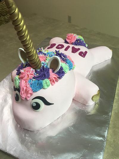 "Drunken" Unicorn birthday cake - Cake by Sweet Art Cakes