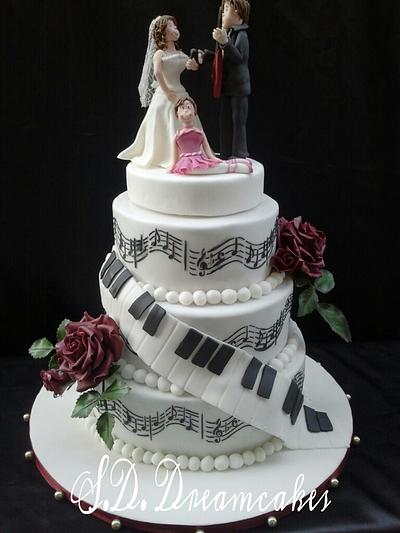 Love and Music  - Cake by Sandy's Cakes - Torten mit Flair
