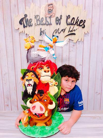 LIONKING TOWERCAKE - Cake by Moy Hernández 
