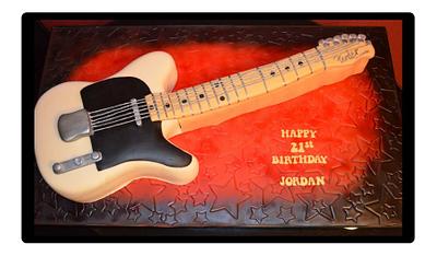Full size Fender telecaster cakes - Cake by Cakes by Landa
