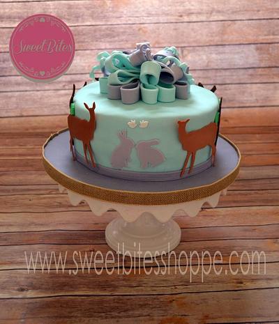 Deer baby shower cake - Cake by Sweetbitesshoppe