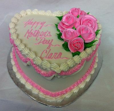Heart Mother's Day Cake - Cake by Lanett