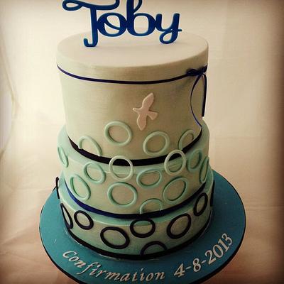 Boys confirmation cake - Cake by Priscilla's Cakes