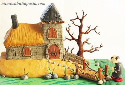 Gargamel's cake house - Cake by MimozaCakes