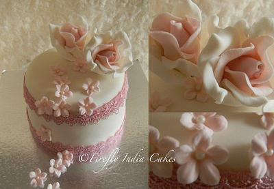 Roses & Lace - Cake by Firefly India by Pavani Kaur