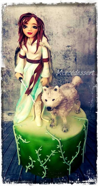 Figurine wolf woman - Cake by Mercedessert