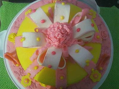 My First Bow Cake  - Cake by Darbees