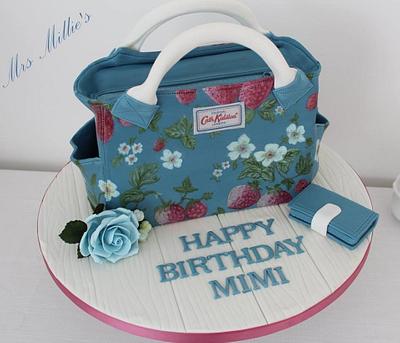 Hand Painted Handbag - Cake by Mrs Millie's