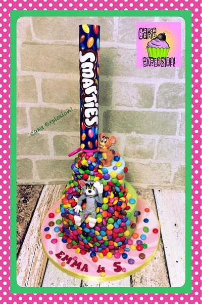 Tom and Jerry Smarties Cake - Cake by Cake Explosion!