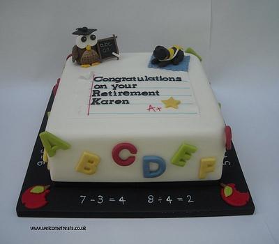 Teacher Happy Retirement Cake! - Cake by welcometreats