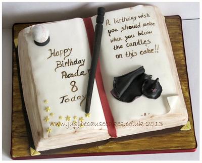 Wizard's Book - Cake by Just Because CaKes