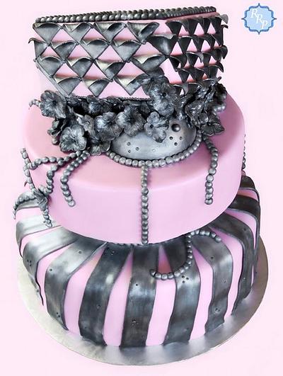 Pink Metal/Industrial  - Cake by JenStirk
