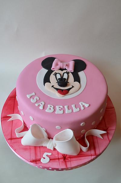 Pink Minnie Mouse - Cake by Suzi Saunders