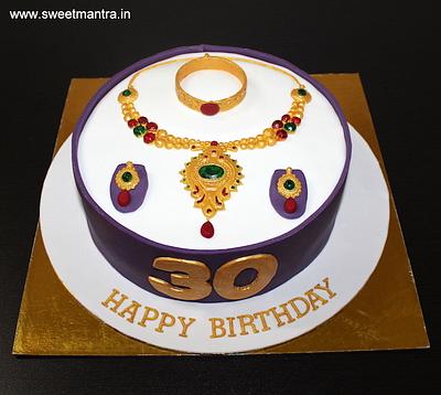 Necklace cake - Cake by Sweet Mantra Homemade Customized Cakes Pune