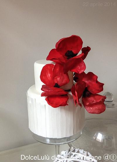 I love poppy... Wafer paper - Cake by Lucia Simeone