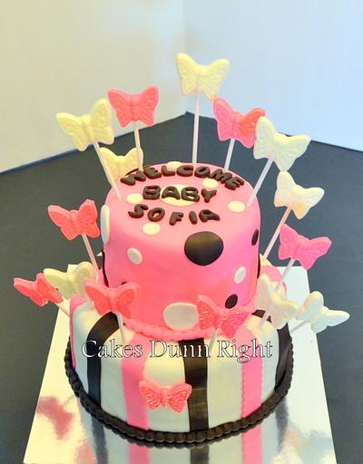 Butterflies - Cake by Wendy