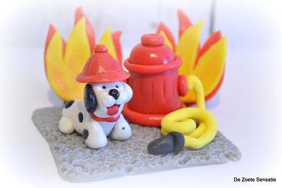 A cute litte Dog caketopper! - Cake by claudia