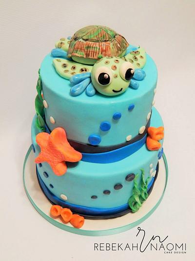 Baby Turtle  - Cake by Rebekah Naomi Cake Design
