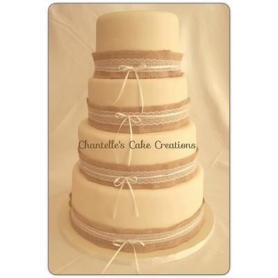 Rustic Wedding - Cake by Chantelle's Cake Creations