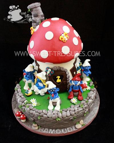 Smurf Village - Cake by Sweet Treasures (Ann)