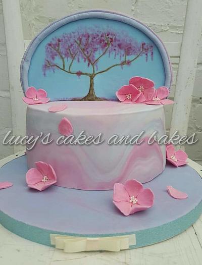 Cherry blossom cake.  - Cake by Lucy