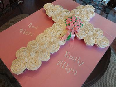 Cupcake Cross - Cake by Custom Cakes by Ann Marie