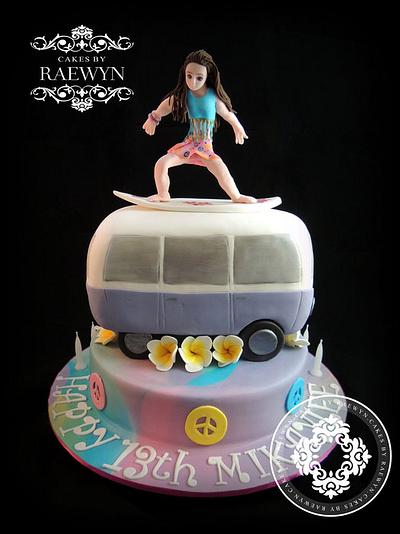 Hippie Kombi Surfer Chick! - Cake by Raewyn Read Cake Design