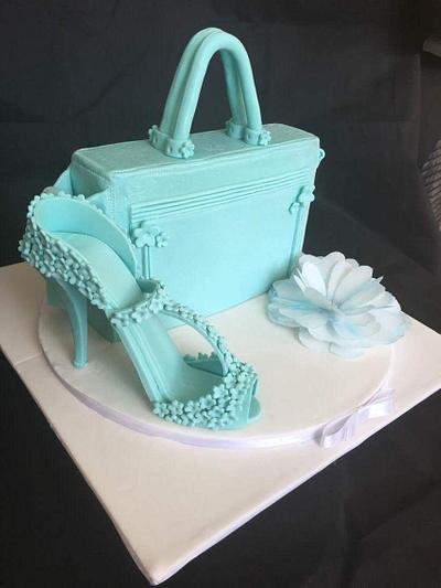 Tiffany blue handbag and matching shoe. - Cake by Jojo❤️❤️❤️ 