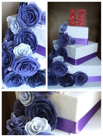 Double Happiness Wedding Cake - Cake by Jo Tan