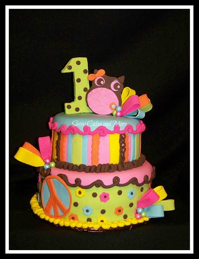 Owl Cake - Cake by SassyCakesandMore