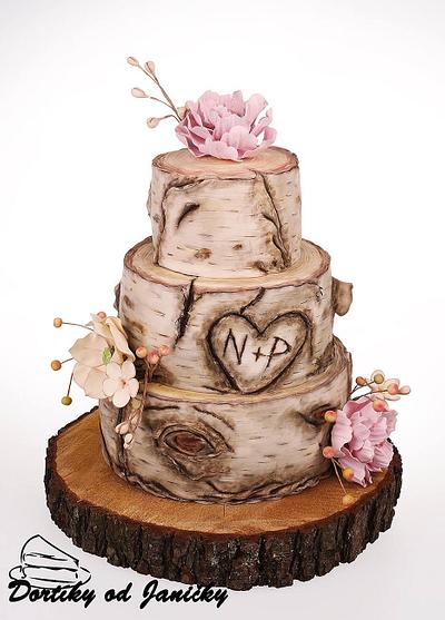 Birch Wedding cake - Cake by dortikyodjanicky
