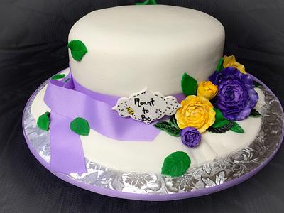 Bridal shower garden hat party  - Cake by Clarice Towner