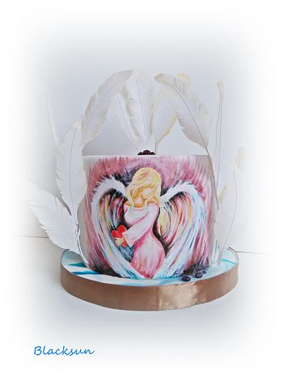 Hand painted angel - Cake by Zuzana Kmecova