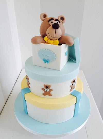 Teddy in the box - Cake by Bella's Bakery