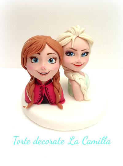 Elsa & Anna cake topper - Cake by  La Camilla 