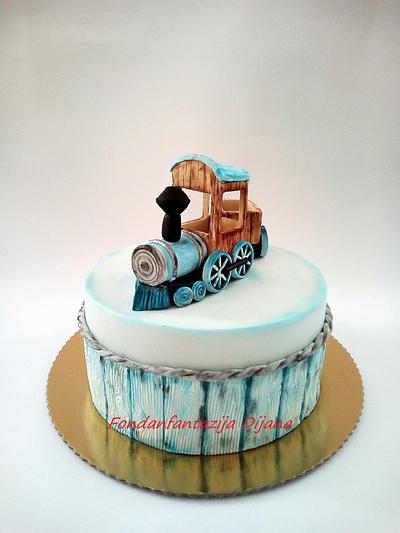 Train cake - Cake by Fondantfantasy