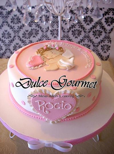 ROMANTIC CHIC COMUNION CAKE - Cake by Silvia Caballero