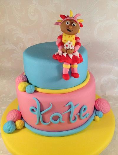 A bright upsy daisy for 2nd birthday and naming day !  - Cake by Claire